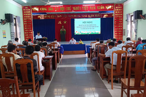 UBND phường Điện Nam Trung tổ chức hội nghị tổng kết sản xuất nông nghiệp năm 2024; triển khai kế hoạch sản xuất nông nghiệp năm 2025.