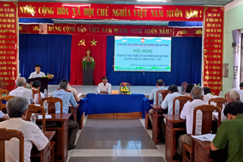 UB MTTQ  Việt Nam Phường Điện Nam Trung tổ chức hội nghị làn thứ 2 khóa XIVnhiệm kỳ 2019 – 2024